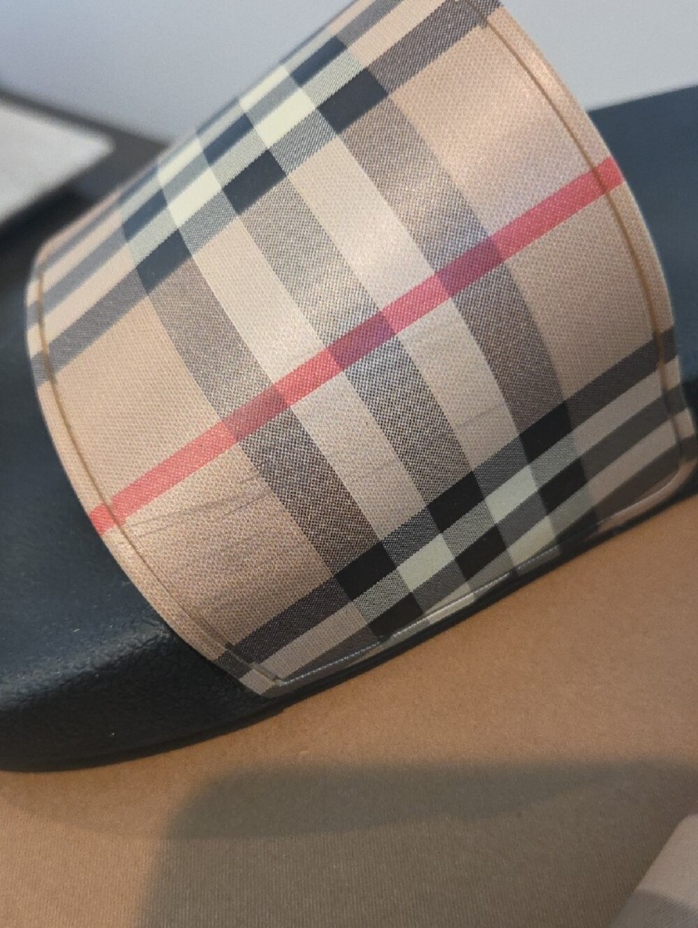 Burberry Check Slides - Picture 4 of 6